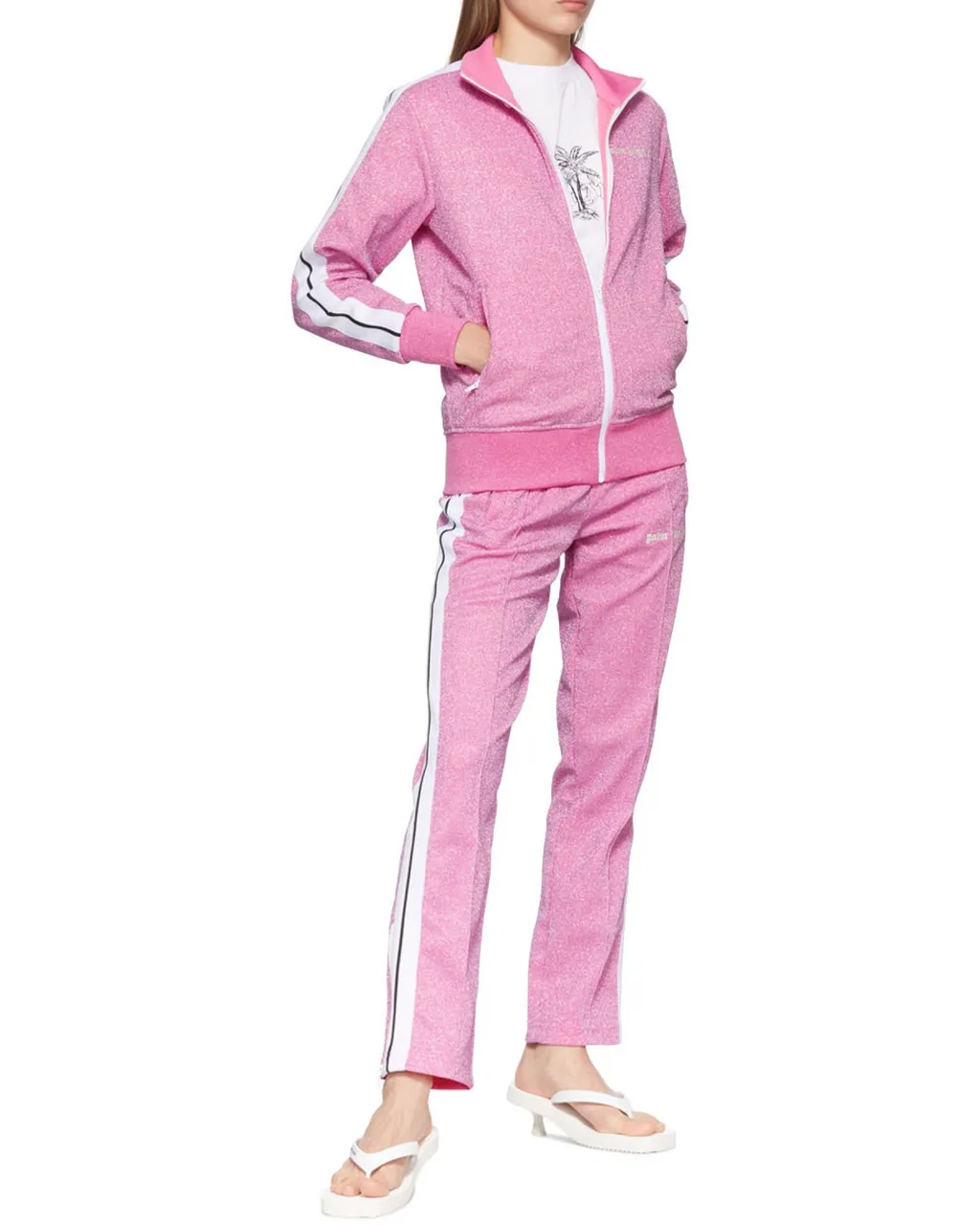 Glitter-Effect Track Trousers