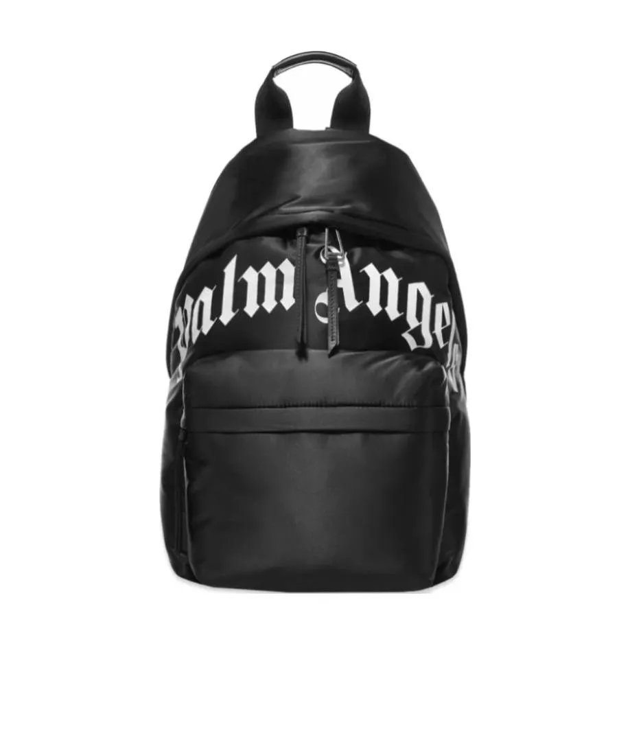 Logo Printed Zipped Backpack