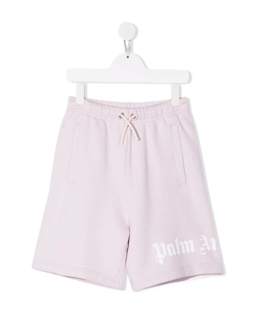 Logo Print Drawstring Shorts