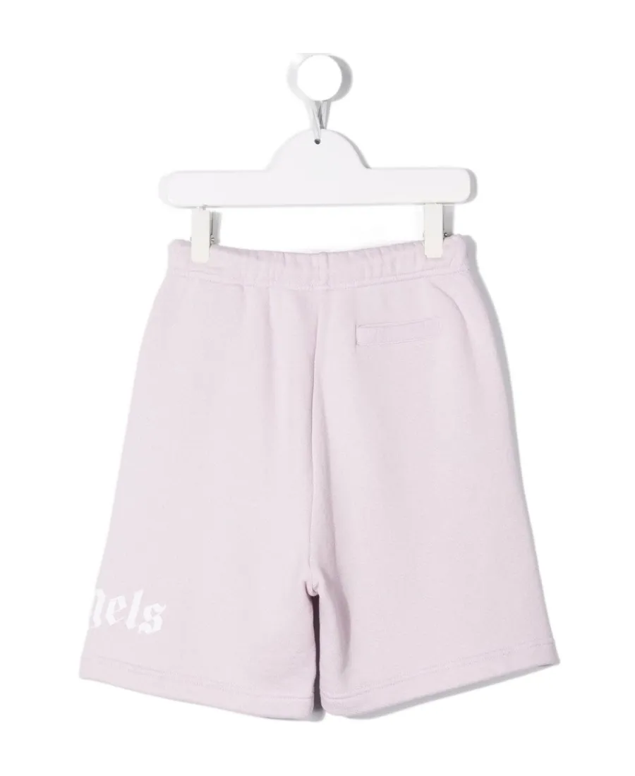 Logo Print Drawstring Shorts