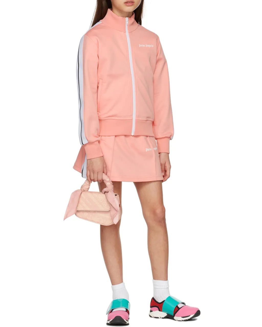 Side-Stripe Track Skirt