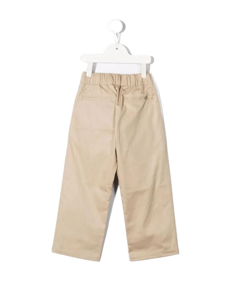 Logo-Print Straight-Leg Trousers