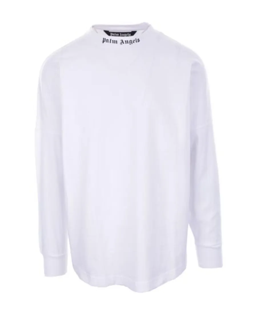 Double Logo-Print Long-Sleeve T-Shirt