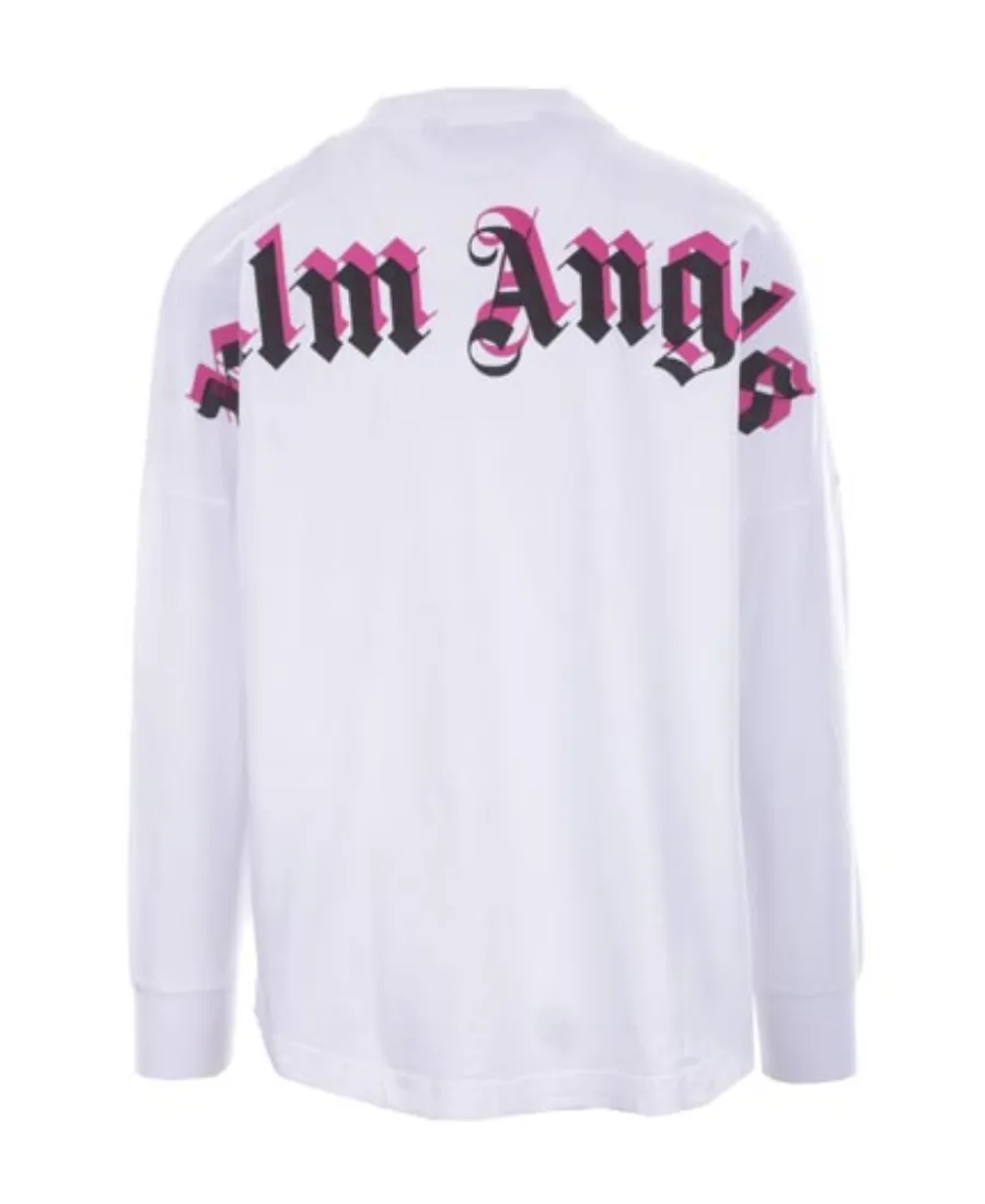 Double Logo-Print Long-Sleeve T-Shirt