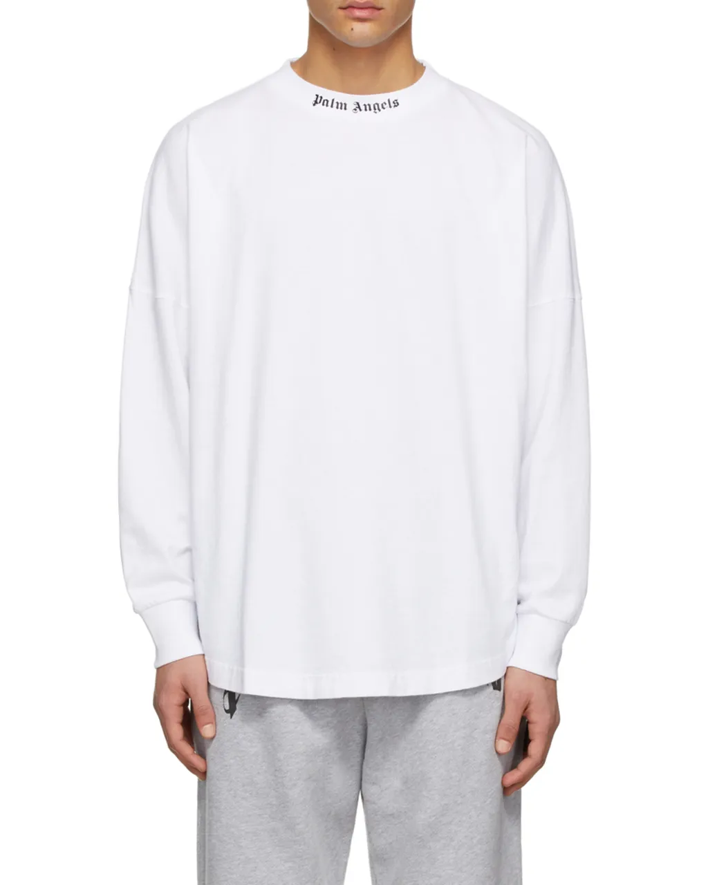 Double Logo-Print Long-Sleeve T-Shirt