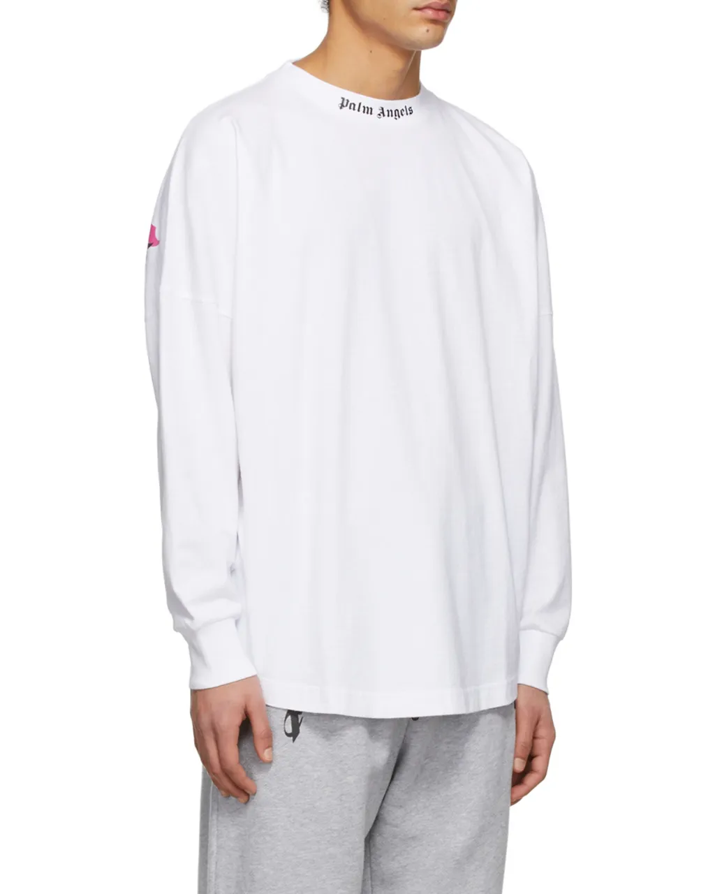 Double Logo-Print Long-Sleeve T-Shirt