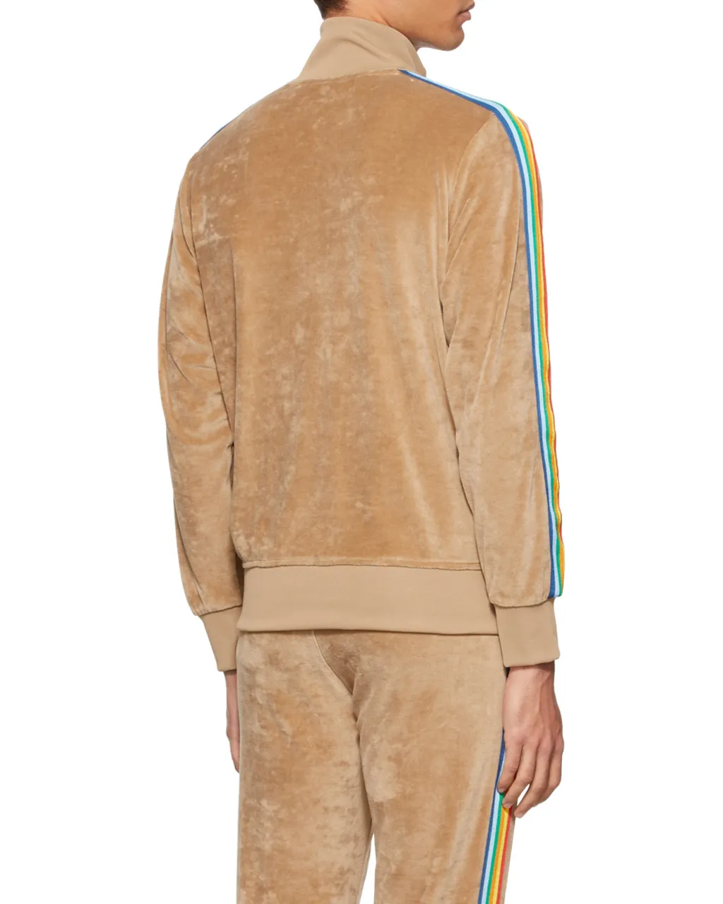 Side Stripe Embroidered-Logo Track Jacket
