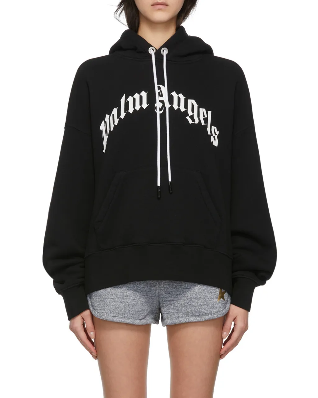 Logo Printed Drawstring Hoodie