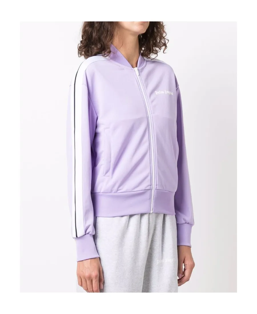 Side-Stripe Logo-Print Track Jacket
