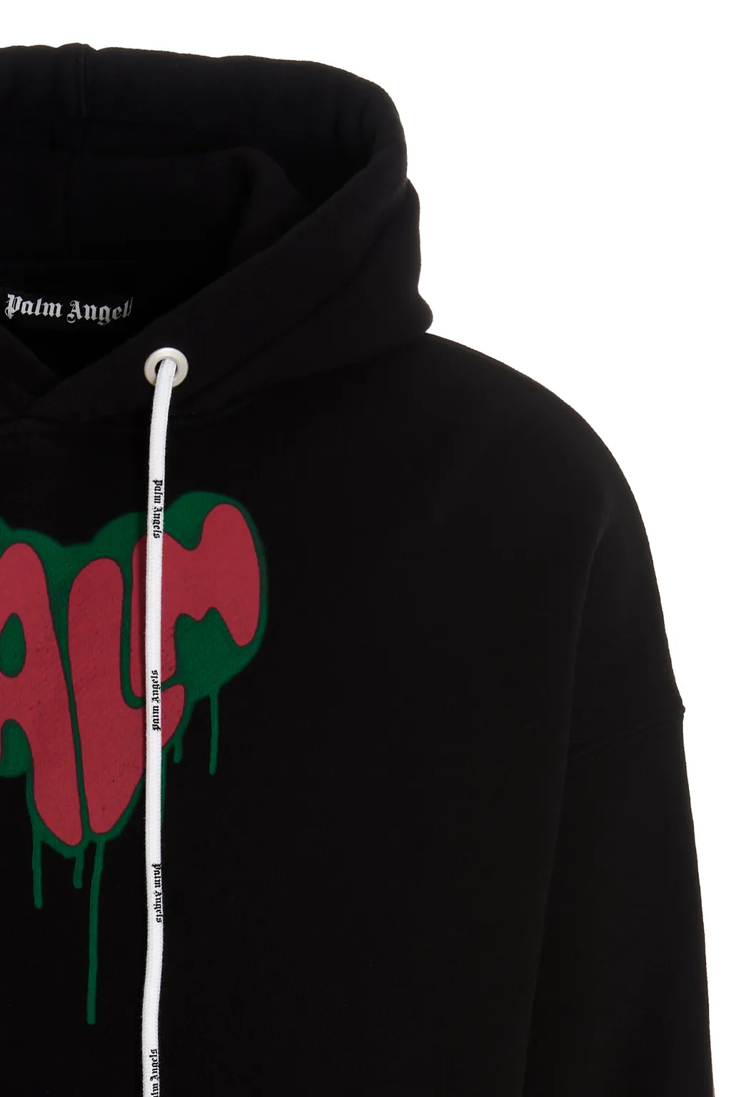 Spray Heart Logo Print Hoodie