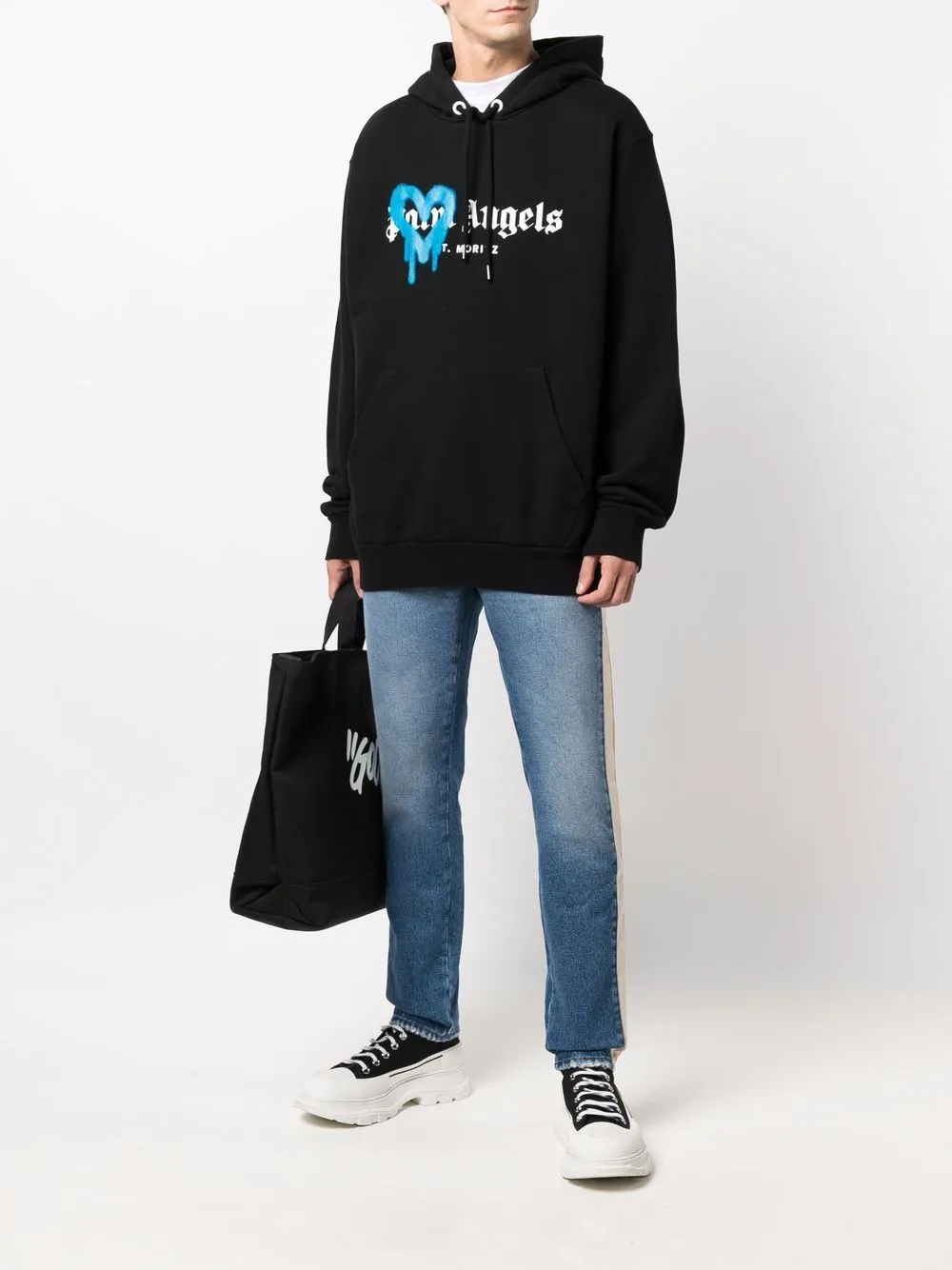 St Moritz Heart Spray Cotton Hoodie