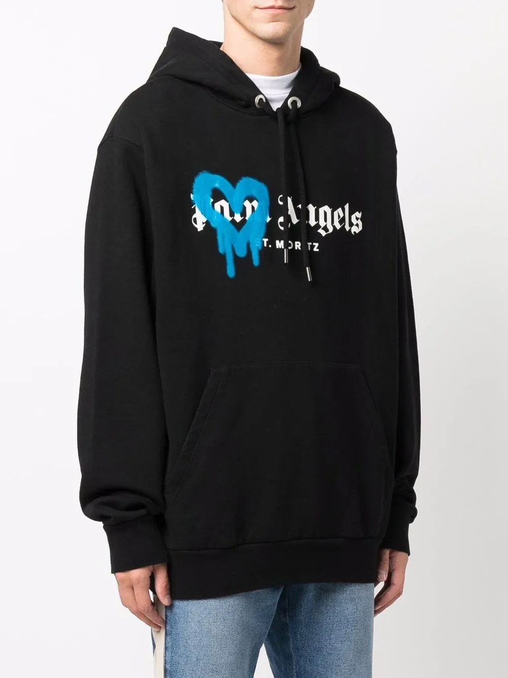 St Moritz Heart Spray Cotton Hoodie