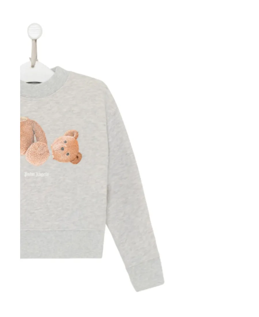 Teddy Bear-Print Cotton Sweatshirt