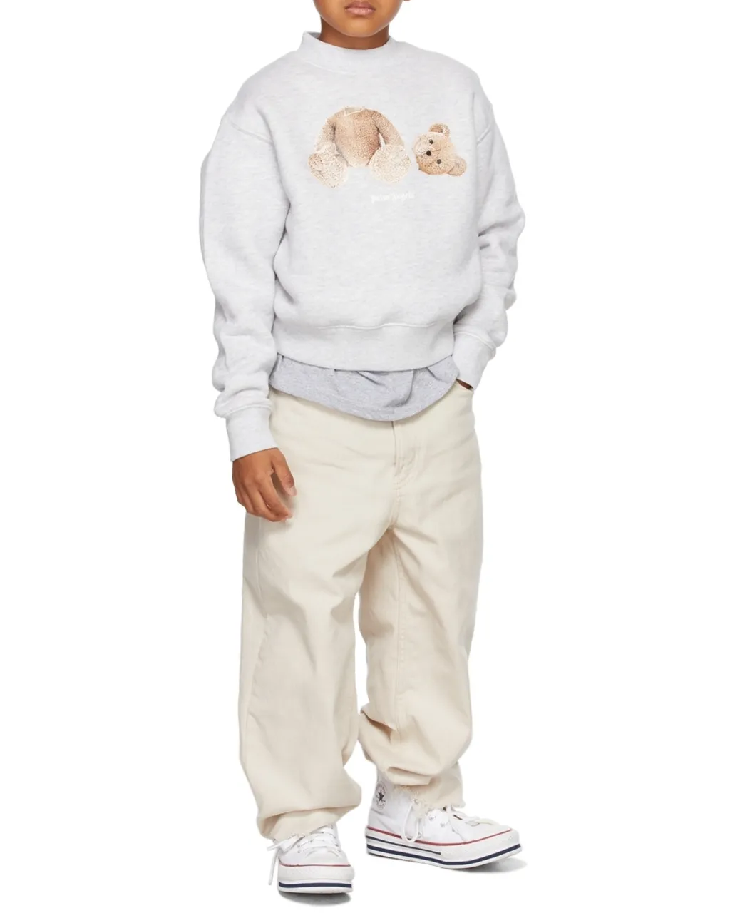 Teddy Bear-Print Cotton Sweatshirt