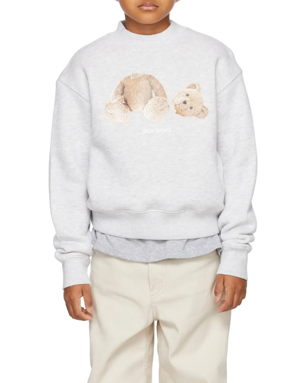Teddy Bear-Print Cotton Sweatshirt