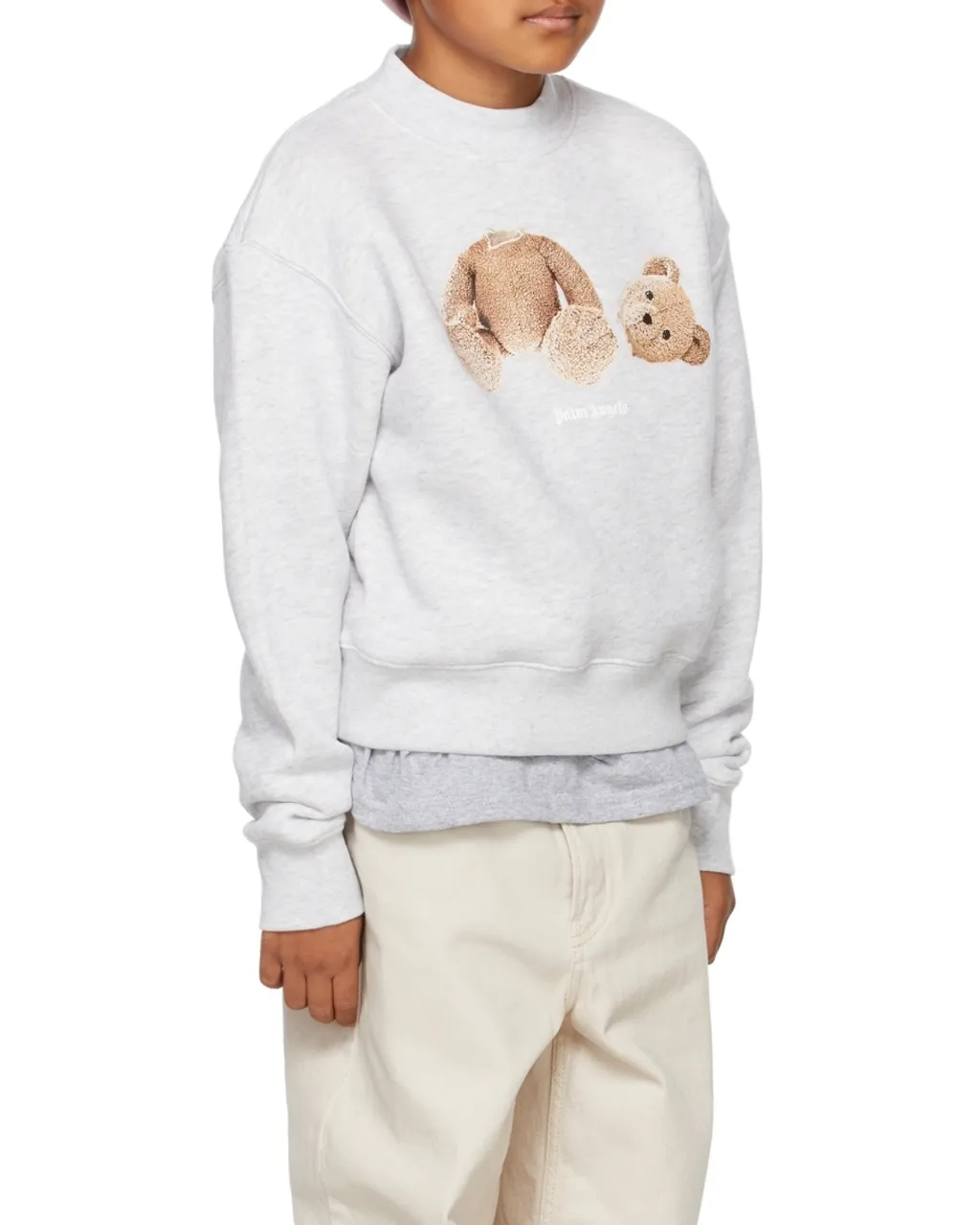 Teddy Bear-Print Cotton Sweatshirt