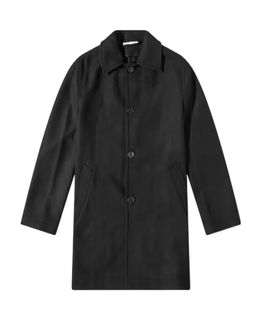 Curved Logo Coat