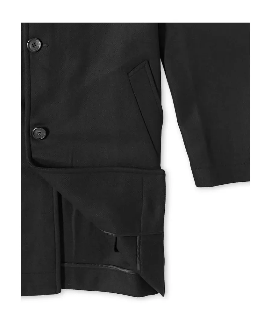 Curved Logo Coat