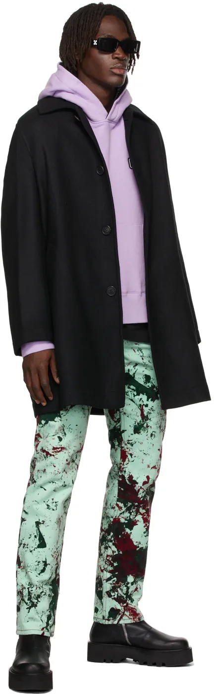 Curved Logo Coat