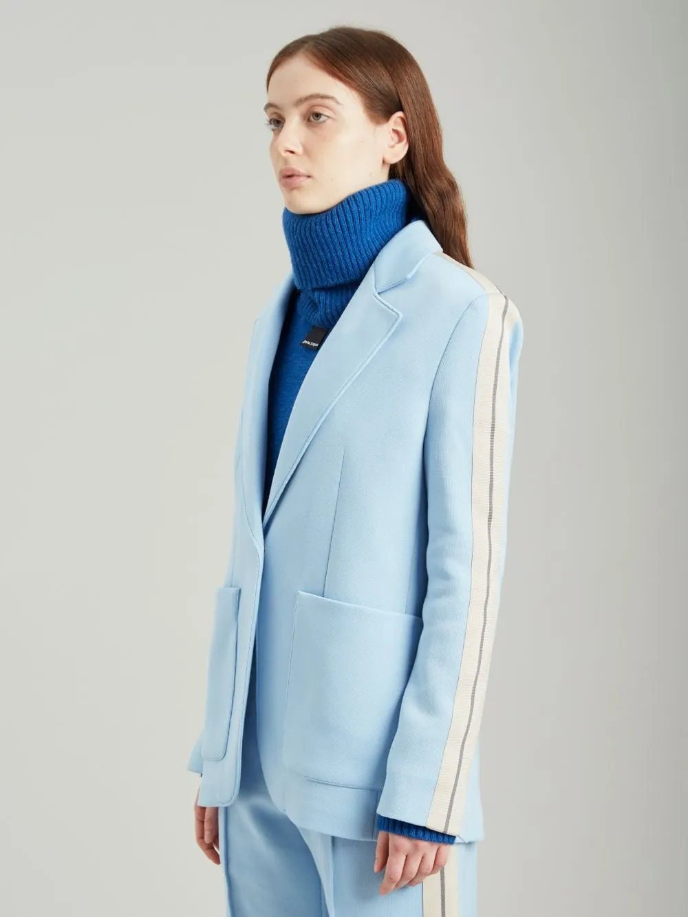 Stripe Detail Tailored Blazer