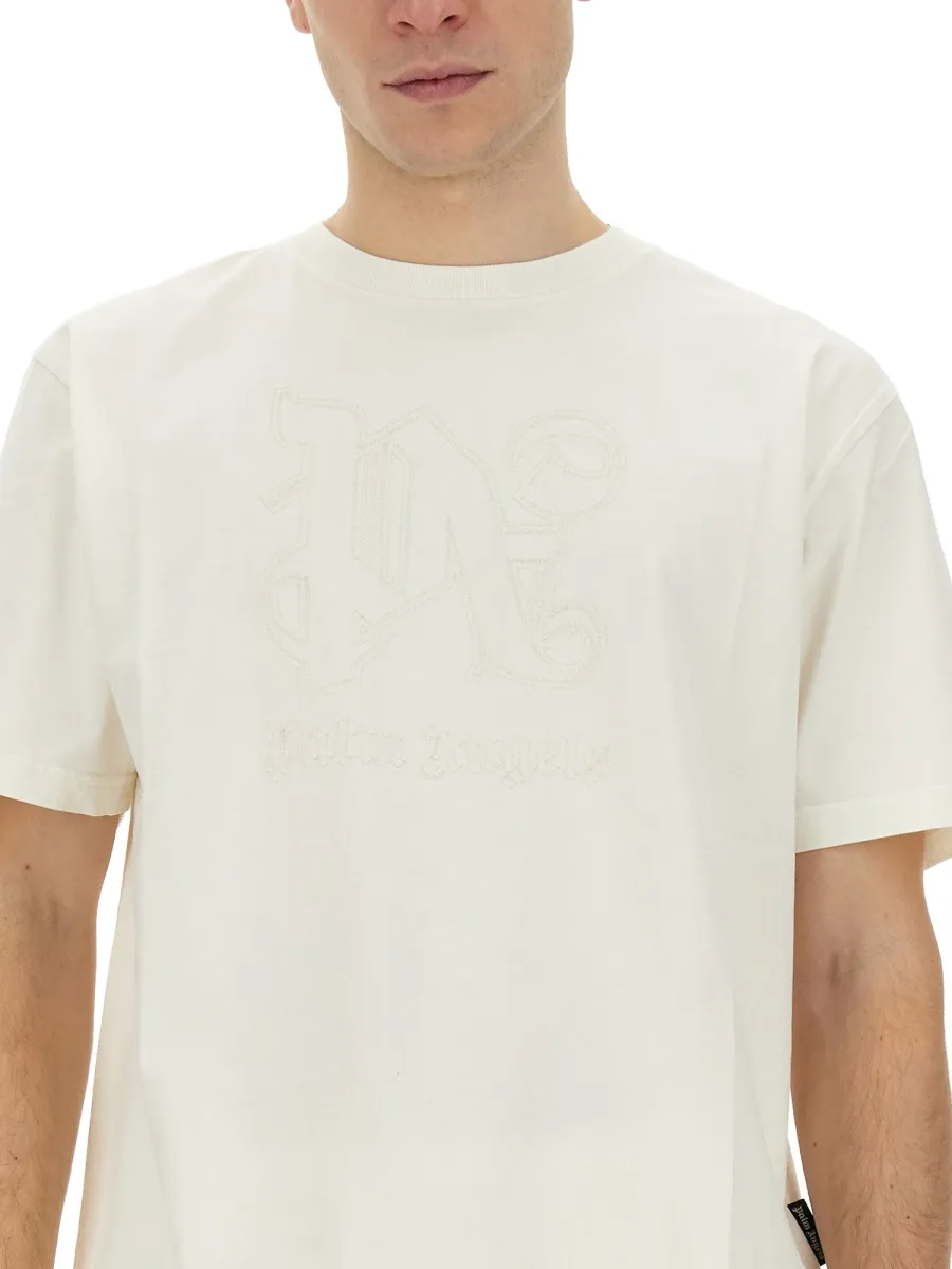 Monogram Embroidered Crewneck T-Shirt