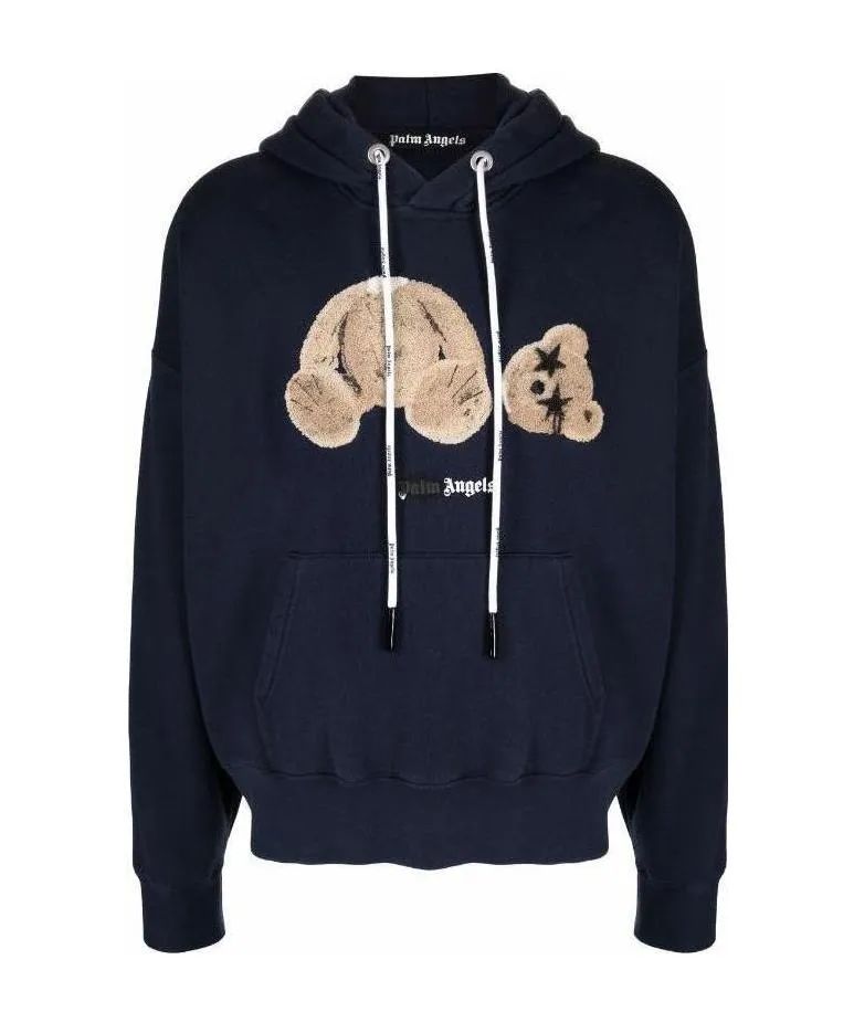 Spray Bear Drawstring Hoodie