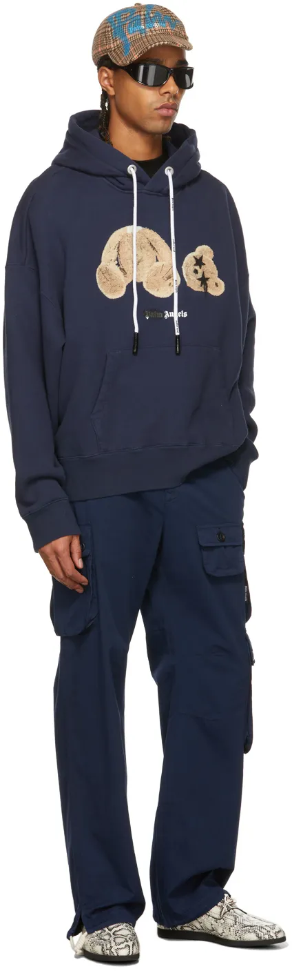 Spray Bear Drawstring Hoodie
