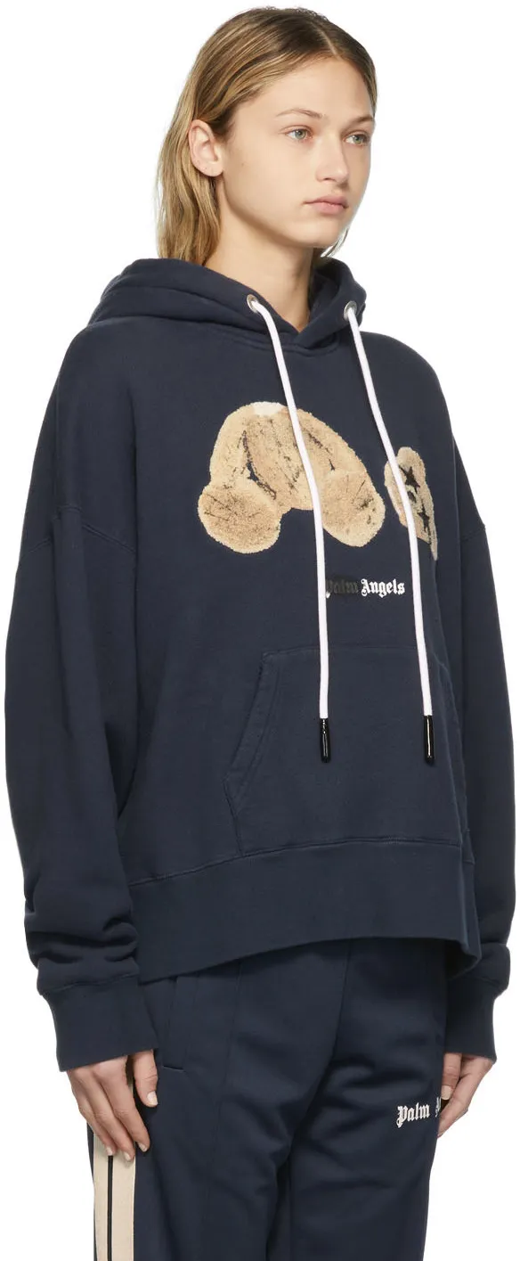 Spray Bear Drawstring Hoodie