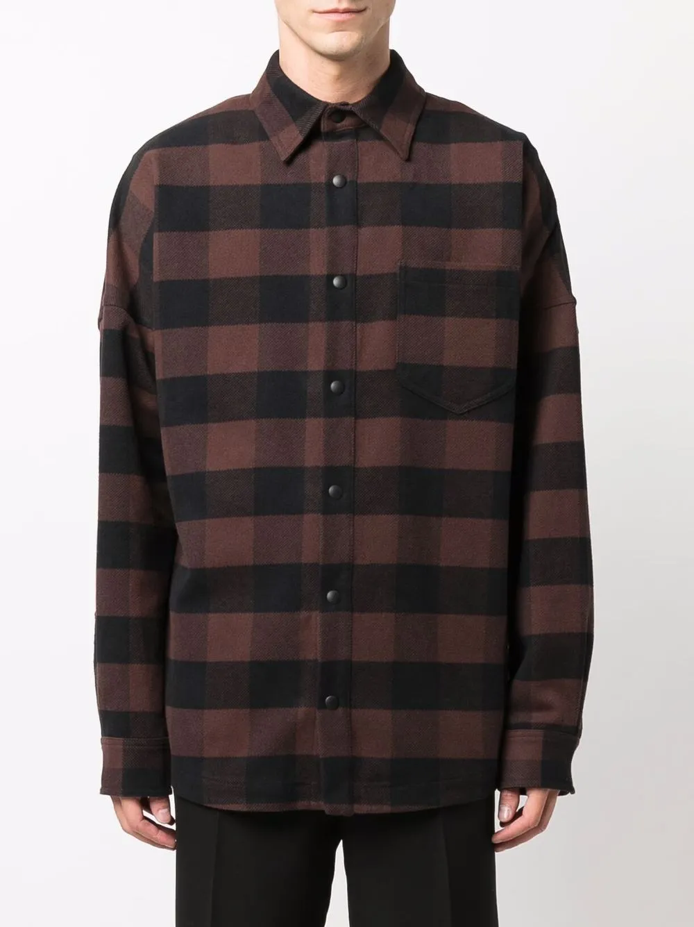 Logo-Print Checked Shirt