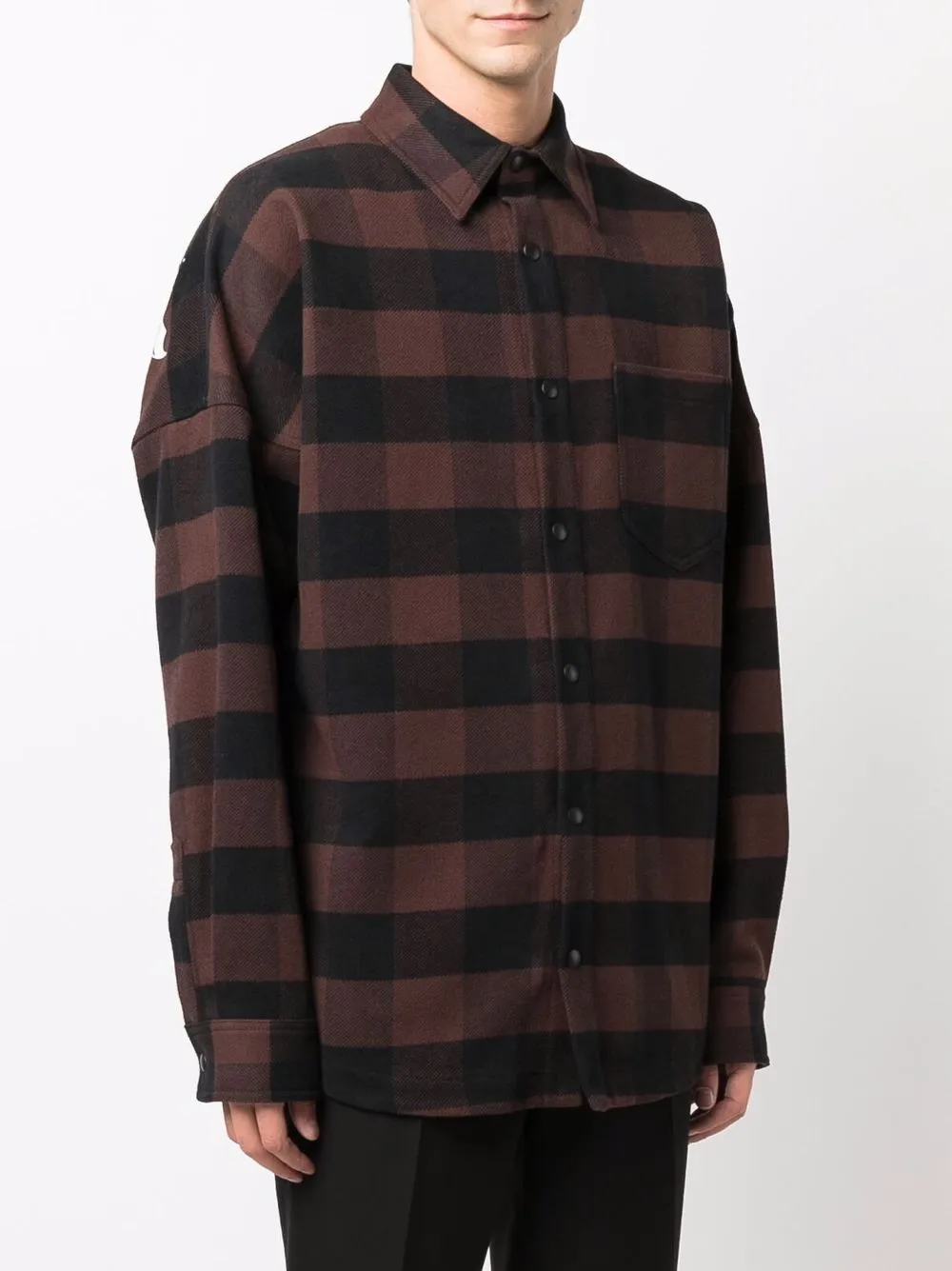 Logo-Print Checked Shirt