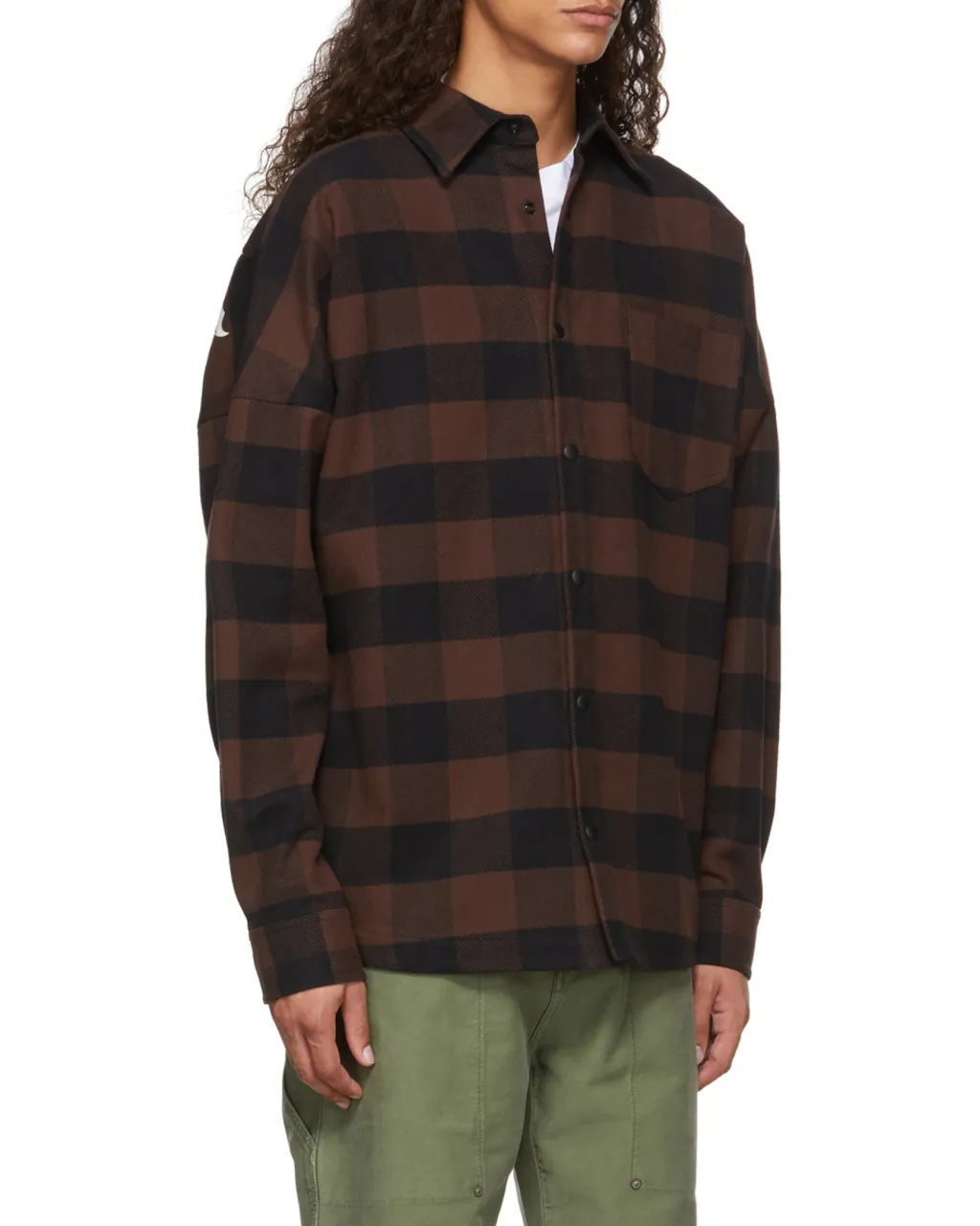 Logo-Print Checked Shirt