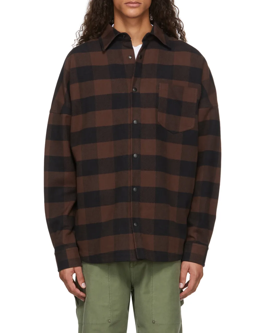 Logo-Print Checked Shirt