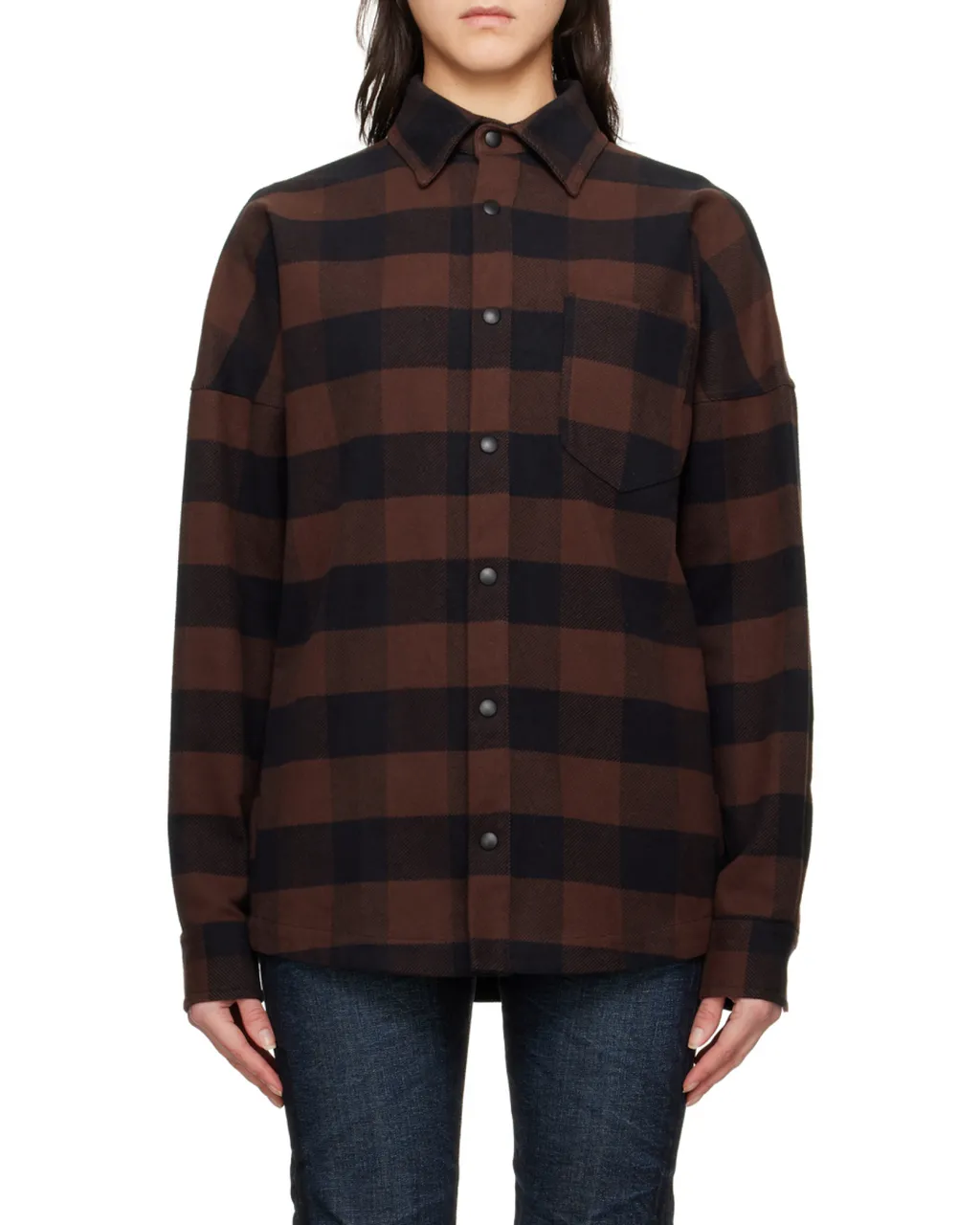 Logo-Print Checked Shirt