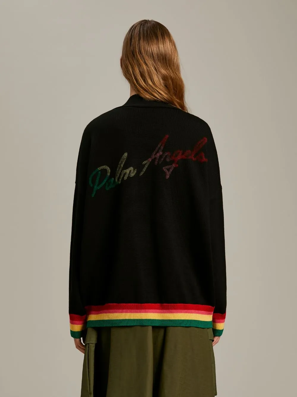 Miami Logo V-Neck Cardigan