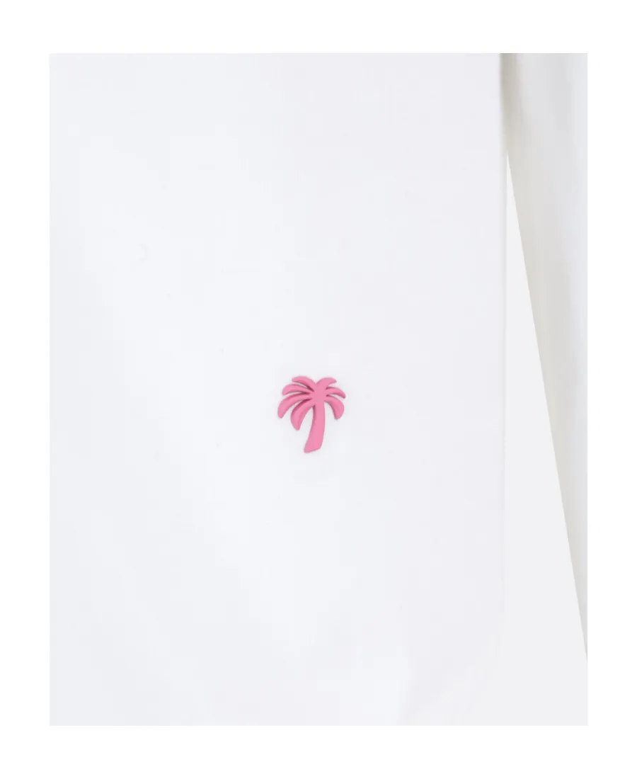 Logo Embroidered Flute-Sleeved Shirt
