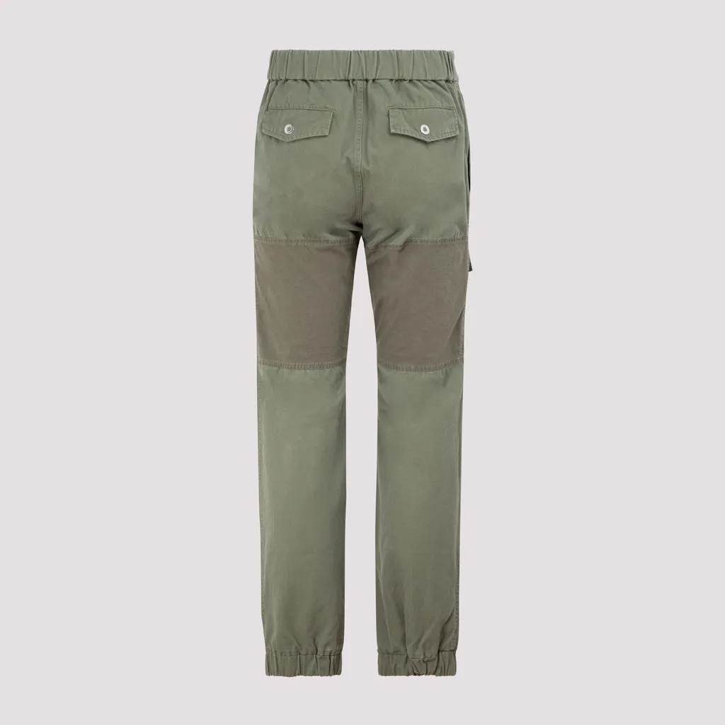 Panelled Multi-Pocket Cargo Trousers