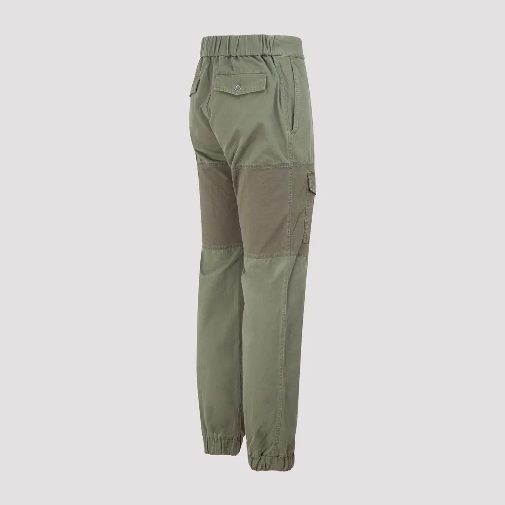 Panelled Multi-Pocket Cargo Trousers