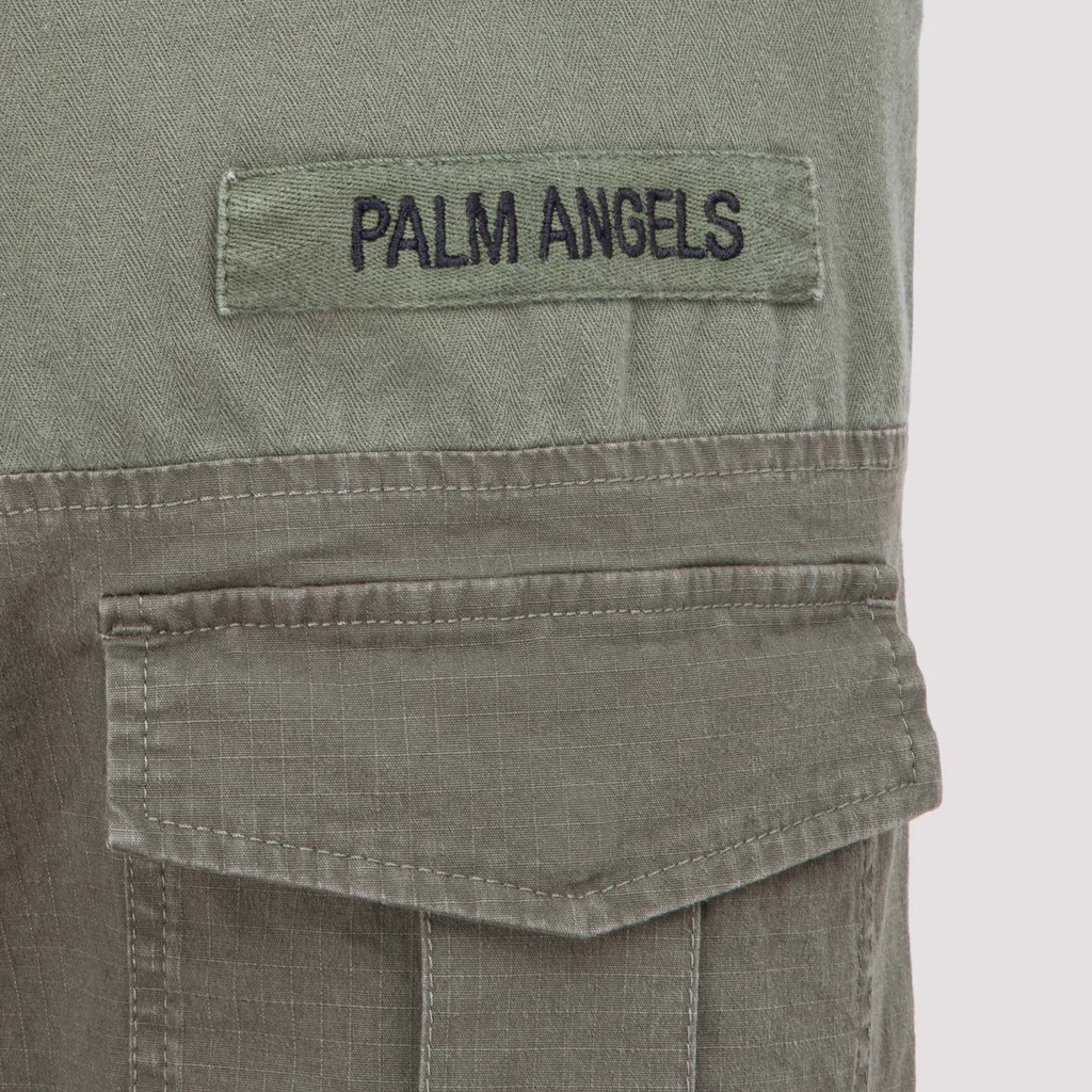 Panelled Multi-Pocket Cargo Trousers