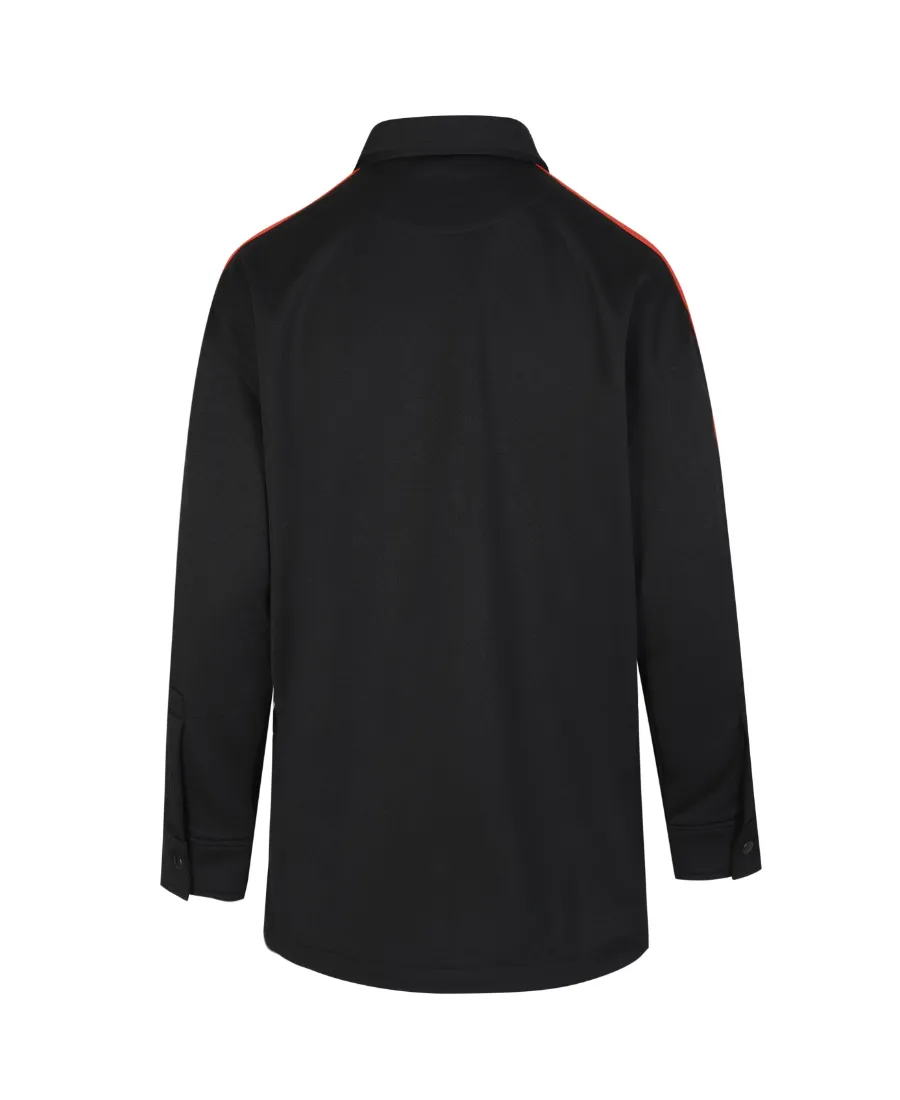 Miami Logo Embroidered Side-Stripe Shirt