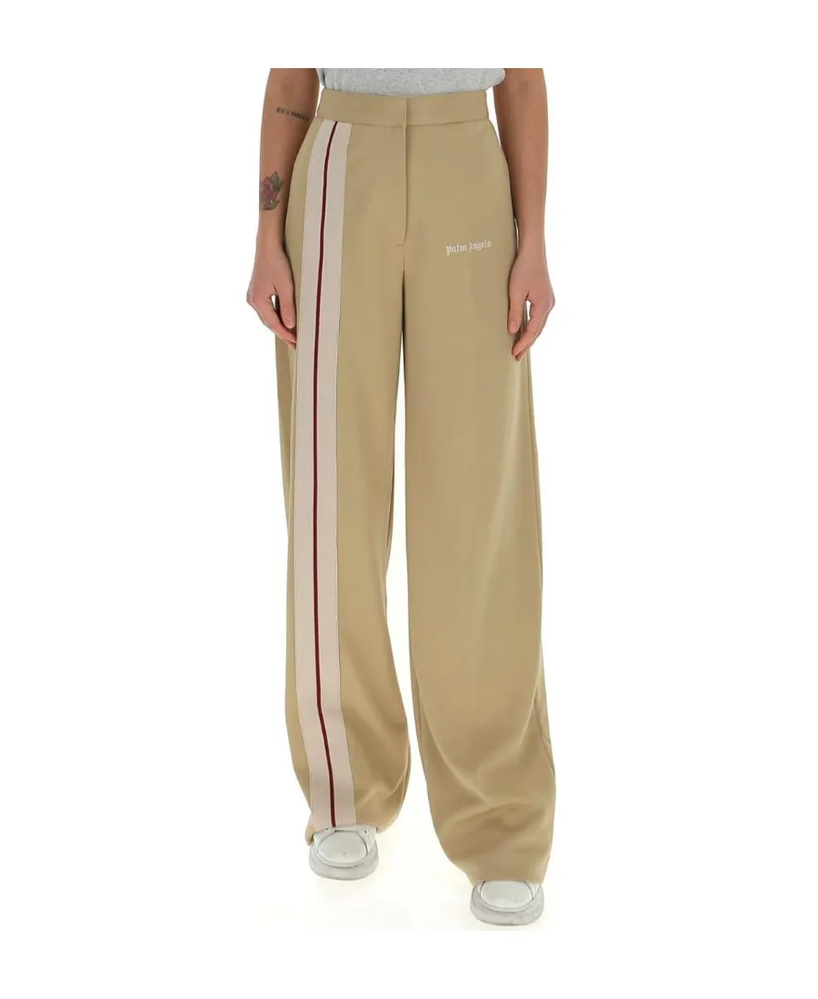 Logo-Print Leg Trousers
