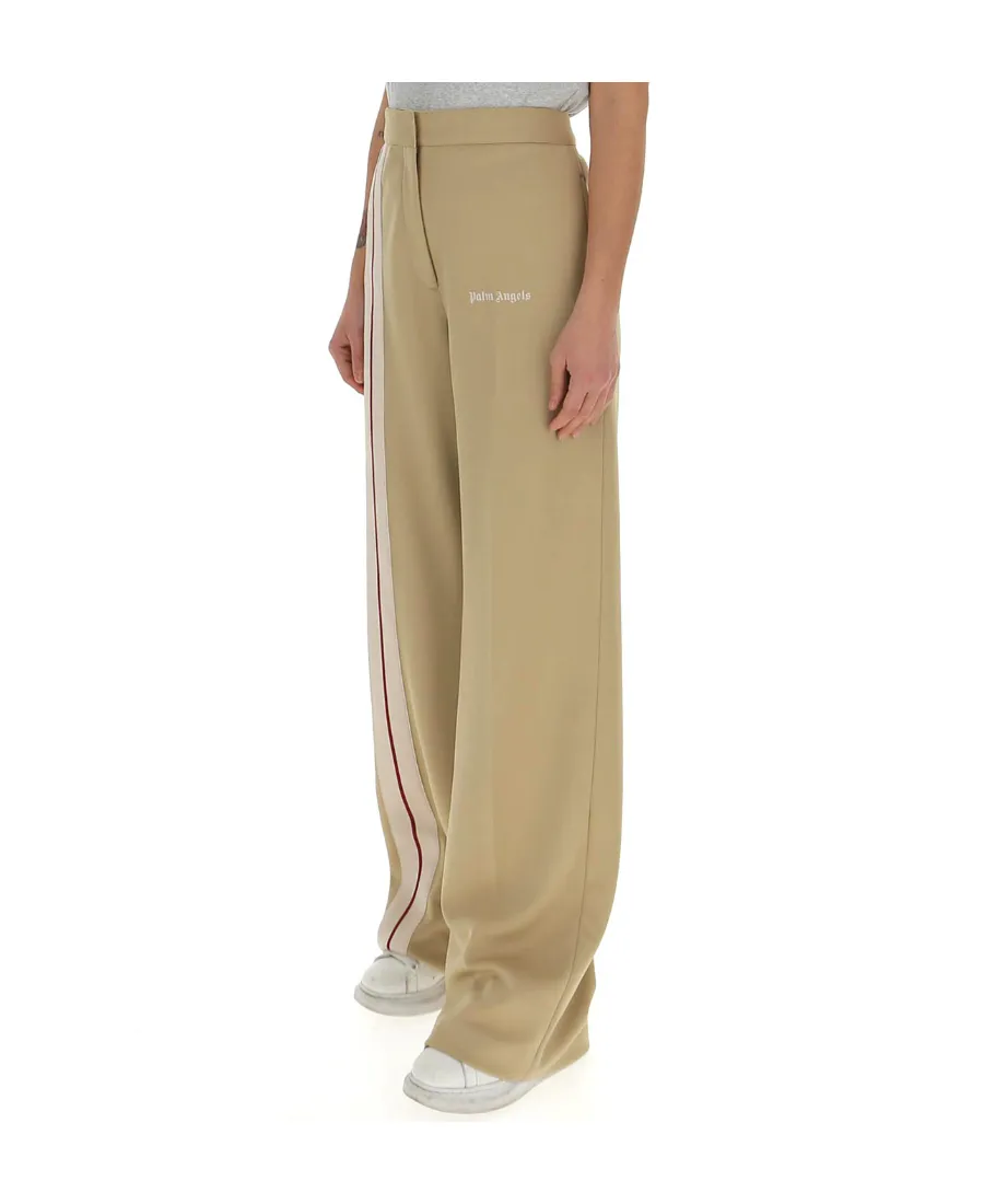 Logo-Print Leg Trousers