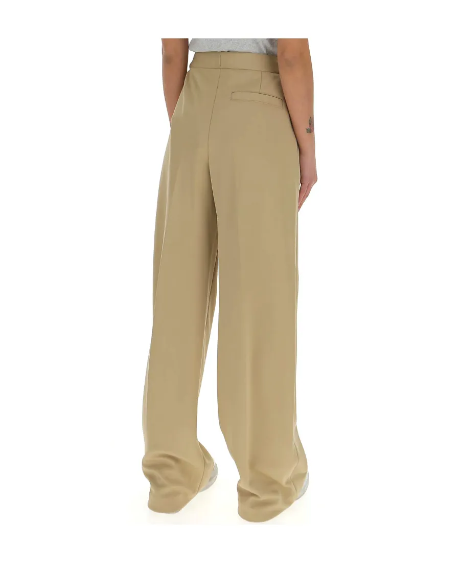 Logo-Print Leg Trousers