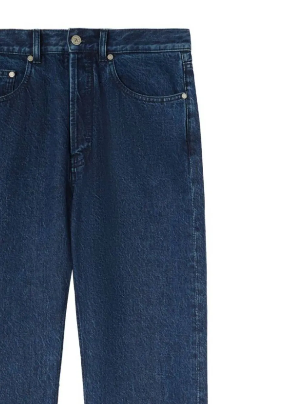 Logo Embroidered Straight Leg Jeans