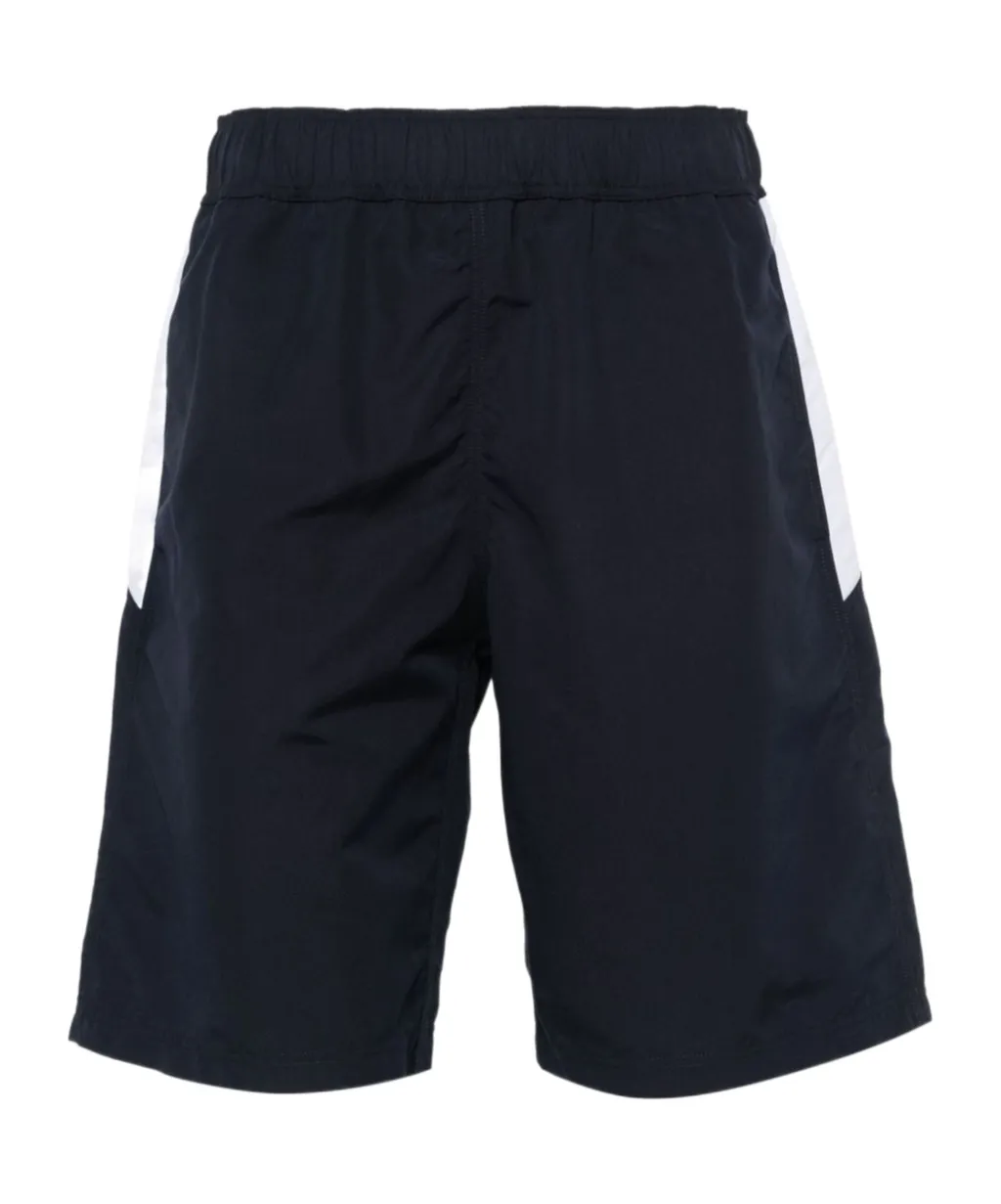Logo Printed Elastic Waist Swim Shorts