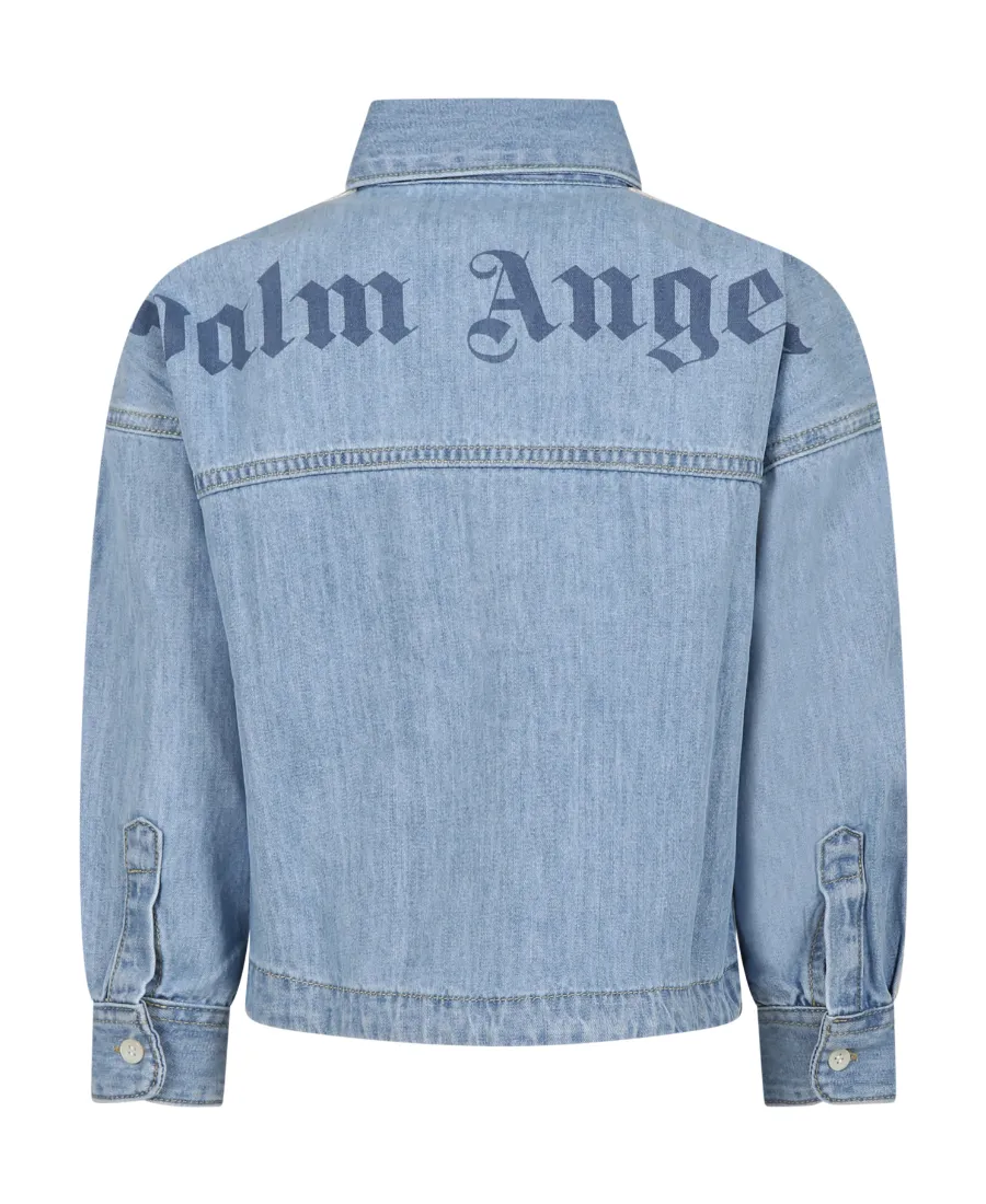 Overlogo Chambray Logo Printed Track Shirt