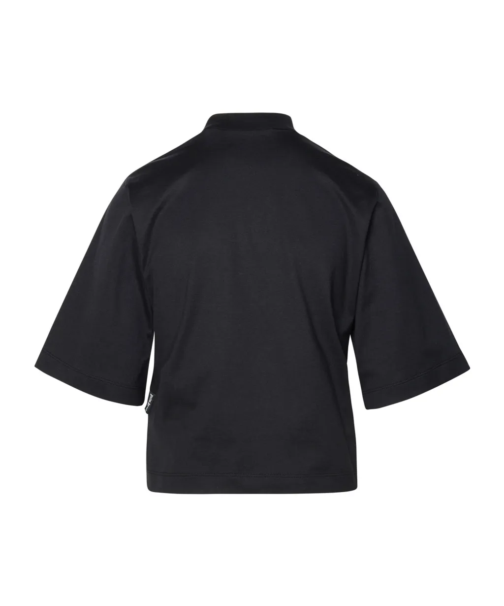 Palm Embroidered Cropped T-Shirt