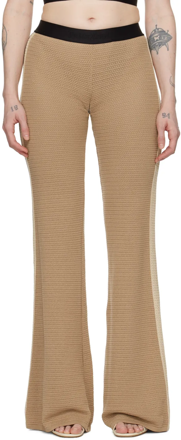 Side Stripe Detailed Flared Trousers