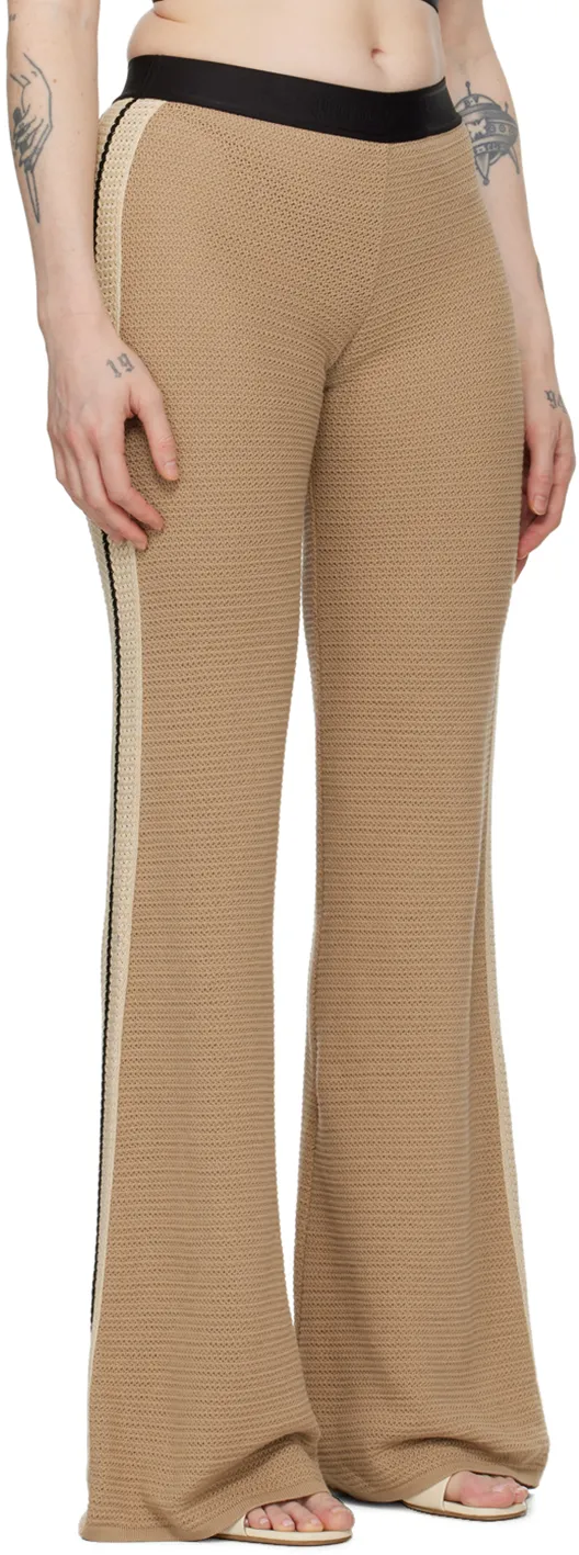 Side Stripe Detailed Flared Trousers