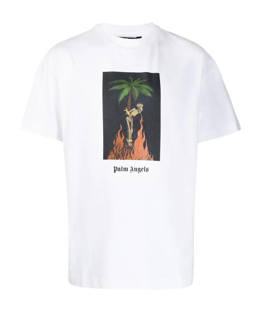 Logo Skull Printed T-Shirt