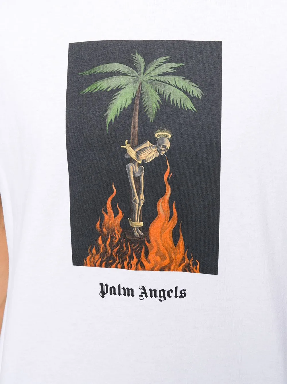 Logo Skull Printed T-Shirt